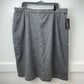 Vintage Barry Ashley Partners 100% Merino Wool Skirt 26W Gray Lined USA NWT Flaw