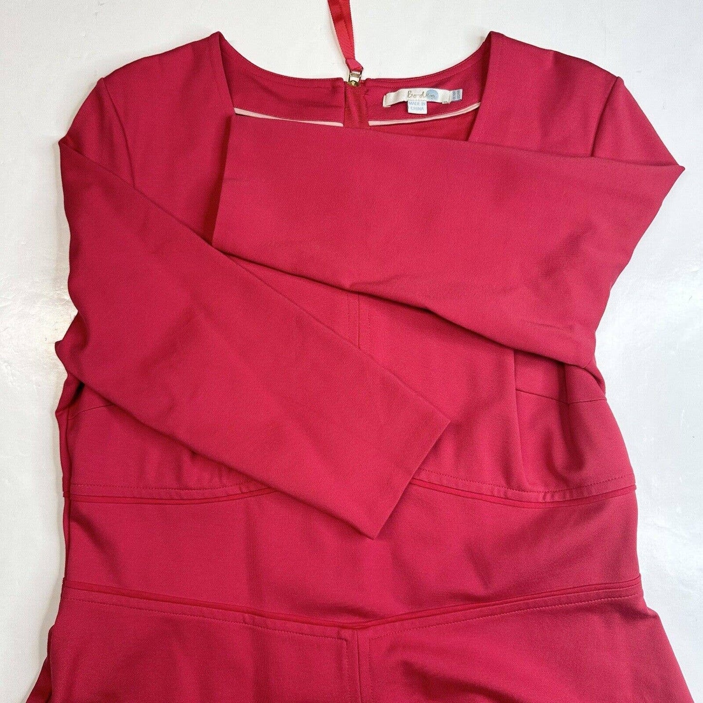 Boden Clerkenwell Ponte Knit Dress (US 14/UK 18) Pink Lined Fit Flare EUC