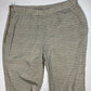 Black Label Chicos Striped Ankle Tie Pants Sz 2 (US 12) Beige Elastic Side Zip