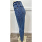 Abercrombie Fitch 90s Slim Straight Ultra High Rise Jeans Sz 32/14 Blue Denim