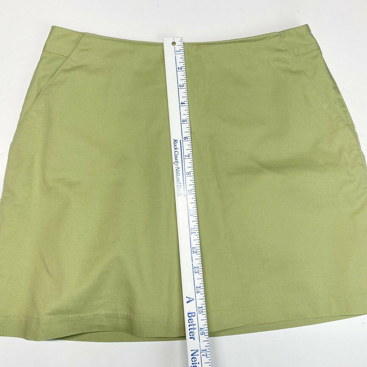 Adidas Golf Skort Sz 8 Light Green Stretch Activewear Tennis Skirt w/Shorts EUC