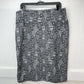 Lularoe Cassie Midi Pencil Skirt 3XL Black/White Aztec Stretch Plus Size NEW