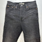 Levis Wedgie Skinny Crop Jeans 28 (US 6/7) High Rise Black Denim Button Fly