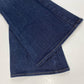 Paige Canyon Flare Jeans Sz 27 Womens Lowrise Stretch Denim Blue Dark Wash EUC