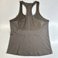 Athleta Vitality Rib Tank Top XL Taupe Brown Active Yoga Racerback Pocket EUC