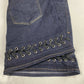 Good American Denim Mini Pencil Skirt Sz 16 Womens Laced Detail Plus Size EUC