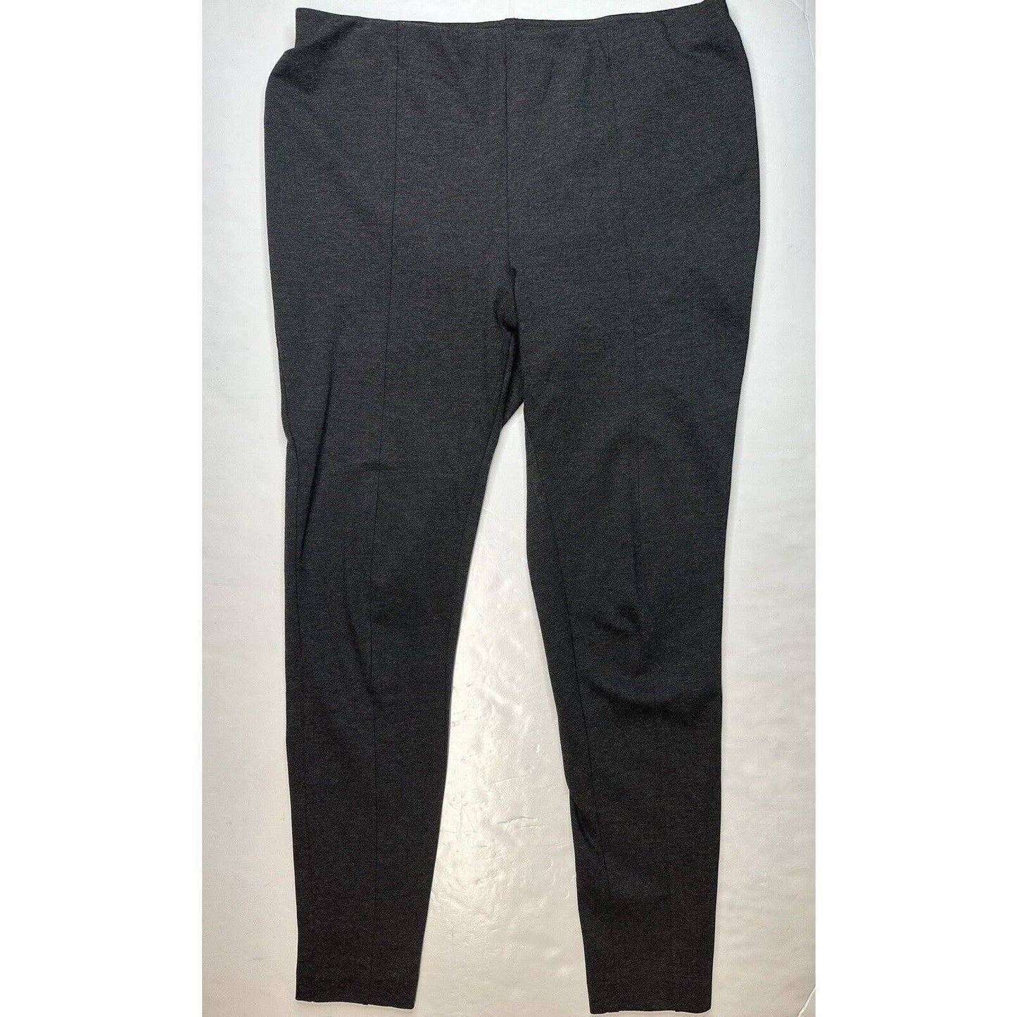 J.Jill Ponte Knit Leggings Womens Sz Medium Dark Gray Pull On Stretch Pants