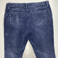 Soft Surroundings Blue Corduroy Pants Sz 14 Petite High Rise Tapered Leg Short