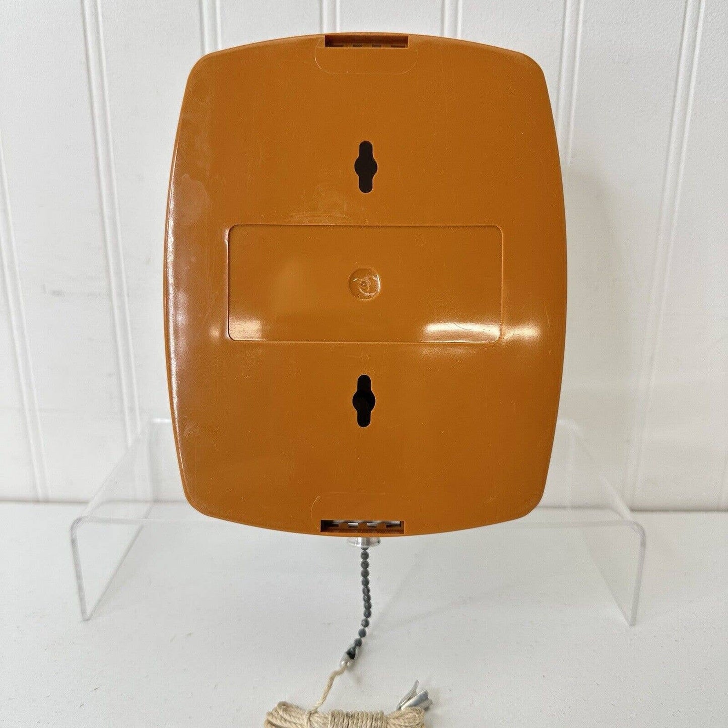 Ray-O-Vac Wireless Rust Orange Light Fixture Battery Powered #200 Vintage 1970s