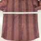 Tommy Bahama Button Up Shirt Mens Large Cotton/Silk Maroon Long Sleeve Leaves