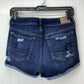 American Eagle Hi-Rise Shortie Sz 6 360 Super Stretch Denim Shorts Holes EUC