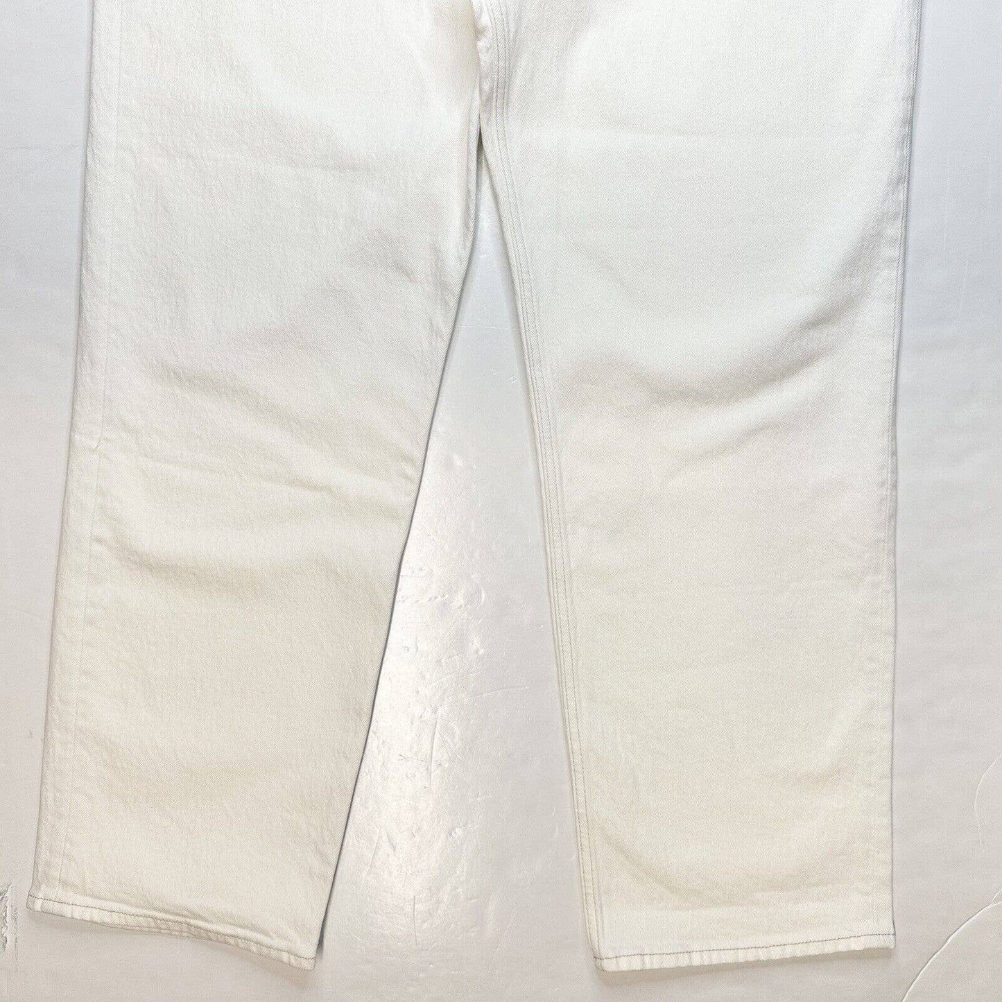 Abercrombie Fitch 90s Straight Ultra High Rise Jeans 34/18 Cream Crossover NEW